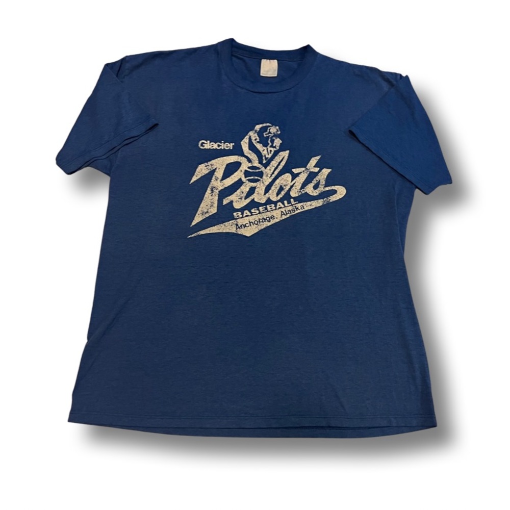 VTG 90s Alaska Tee Glacier Pilots 50/50 Blend